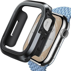 Lamicall Apple Watch �ی� �P�[�X (��ʃt�B�����Ȃ�) : Series 9 / 8 / 7 �Ή� �A�b�v���E�H�b�` �ی�J�o�[ iWatch �ی�P�[�X �A�b�v���E�H�b�` ���[�� �����ȒP �Ռ��z�� �ȈՒ��E ���^ �V���v��