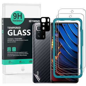 Ibywind KXtB Poco X3 GT 5G/Redmi Note 10 Pro 5G 6.6" p KX ی tB 2Zbg JYve N^[t(ޗ) wʕیtBt ȒPLbgt