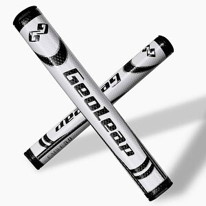 Geoleap パターグリップ-ソフトポリウレタン素材 ラウンド型 軽量ゴルフグリップ 4色 2サイズオプション (ブラック, スタンダードサイズ(2.0))