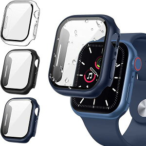 �y3����zFALSAD Apple Watch �J�o�[ 46mm/42mm/44mm/40mm/45mm/41mm �Ή��A�b�v���E�H�b�`Se3/Se2/Se/Series11/10/9/8/7/6/5/4 �APC�f�ނƋ����K���X�t�B������̌^ �ی�