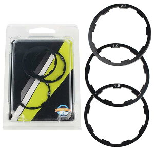 スプロケスペーサー バイクスペーサー リアスプロケット 自転車 ボトムブラケット フライホイール アルミニウム合金 1mm 1.5mm 2mm 3個セット