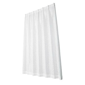 ���j�x�[�� �~���[���[�X�J�[�e�� ���^���i �z���C�g ��150×��133cm 1��