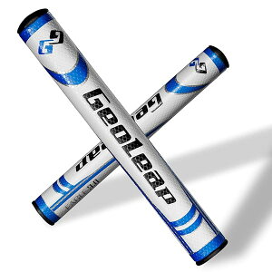 Geoleap パターグリップ-ソフトポリウレタン素材 ラウンド型 軽量ゴルフグリップ 4色 2サイズオプション (青, ミディアムサイズ(3.0))