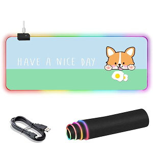 AJAZZ ^}EXpbh Q[~O }EXpbh LED  14RGB[h 7F̔F ~ 800*300*4mm (R[M[)