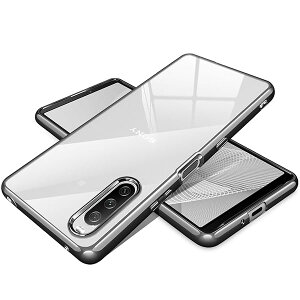 Xperia 10 III / Xperia10iii Lite P[X NA SOG04 SO-52B XQ-BT44 Jo[ X}zP[X ϏՌ  \tg TPU GXNyA Xgbvz[t y(ubN)