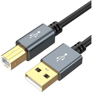 USBv^[P[u, CableCreation USB 2.0 A (IX) to Type B (IX) XLi[P[u HPACannonABrotherAEpsonADellAXeroxASamsungȂǑΉ A~VF ub