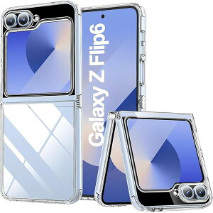 Gosento For Galaxy Z Flip6 �P�[�X �N���X�^�� Z Flip 6 SC-54E �P�[�X �N���A ���� TPU�f�� �M�����N�V�[Z �t���b�v6 Flip 6 �ی�J�o�[ (�N���A)