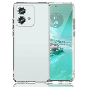 Gosento For MOTOrola Edge 40 Neo �P�[�X �N���X�^�� �N���A ���� TPU�f�� MOTO Edge 40 Neo �ی�J�o�[ (�N���A)