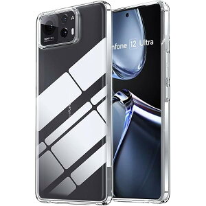 Gosento For ASUS Zenfone 12 Ultra �P�[�X �N���X�^�� �N���A ���� TPU�f�� Zenfone 12 Ultra �ی�J�o�[ (�N���A)