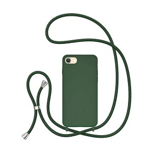UEEBAI �Ή� iPhone SE3 5G/iPhone 7/iPhone 8/iPhone SE2 �p�� �P�[�X �V���R�� ���߉\�ȃP�[�X ������ ��|�� �R�t�� �X�g���b�v�z�[���t�� ���^ �y�� �ϏՌ� �J�o�| �����h�~ �����h�~ �V�����_