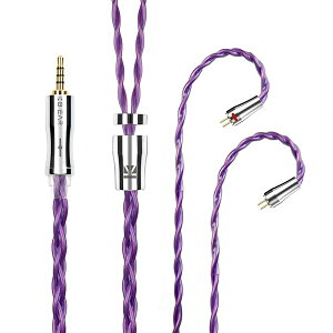 Yinyoo �C���t�H�� �P�[�u�� 0.78mm 2pin 2.5mm KBEAR �s KBX4989 6N�P������ 4�c �C���z�� ���P�[�u�� �o�����X �w�b�h�t�H�� �����p�P�[�u�� hi-fi�I�[�f�B�I �C�����j �A�b�v�O���[�h�P�[�u�� �i�p�[�v