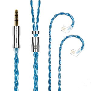 Yinyoo �C�����j �A�b�v�O���[�h�P�[�u�� QDC 4.4mm KBEAR �s KBX4989 6N�P������ 4�c �C���z�� �����p�P�[�u�� �o�����X �C���z�� ���P�[�u�� hi-fi�I�[�f�B�I �C���t�H�� �P�[�u�� �i�u���[�EQDC4.4mm�j