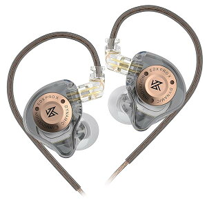 Yinyoo KZ EDX Pro X 1DD �C�����j ���� �C���z�� 10mm�A�b�v�O���[�h�_�C�i�~�b�N�h���C�o�[ ���P�[�u���\ �C���C���[ �w�b�h�t�H�� �L�� Wired Earphones 2pin (�}�C�N����, �O���[)