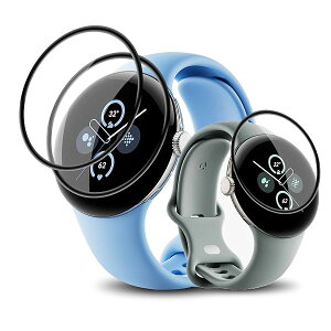 �y3���Z�b�g�z�Ή� Google Pixel Watch 2 / Google Pixel Watch �t�B���� Pixel Watch 2 / Pixel Watch �p �ی�t�B���� �J�o�[ �P�[�X �L�Y�C���@�\ �_�炩�� PMMA�f�ލ̗p �Y�f