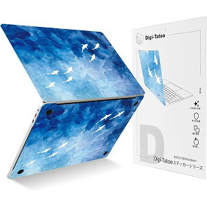 Digi-Tatoo �X�L���V�[�� 2022~2025 MacBook Air 15.3 �C���` (M4/M3/M2�`�b�v A3241 A3114 A2941) �Ή� �J�o�[ �P�[�X �t�B���� �X�e�b�J�[ �ی� ���O���\�A�����h�~����юc�����t