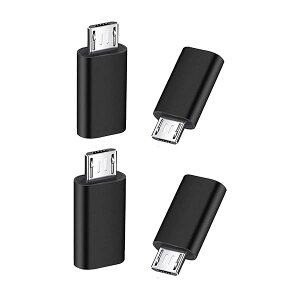 YFFSFDC �}�C�N��USB�ϊ��A�_�v�^�[ �^�C�vC Micro USB �ϊ��A�_�v�^ 4���� Type C ���X to Micro USB �I�X �ϊ��R�l�N�^ �[�d�ƃf�[�^�]�� Galaxy�ANexus�AXperia�AHUAWEI��Micro