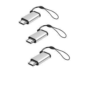 YFFSFDC �}�C�N��USB�ϊ��A�_�v�^�[ �^�C�vC Micro USB �ϊ��A�_�v�^3���� Type C ���X to Micro USB �I�X �ϊ��R�l�N�^ �[�d�ƃf�[�^�]�� Galaxy�ANexus�AXperia�AHUAWEI��Micro U