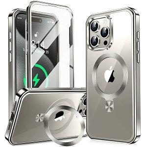 y360°SʕیEX^hEMagsafeΉzKELLCASE iPhone 15 Pro p P[X  BX^hECDO c CX[d phone15 pro Jo[ ϖh~PCw bLop[ ČRMILK