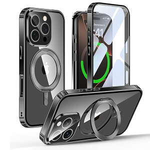 iPhone 16 Pro Max p P[X ʕی MagSafeΉ CDO 360°]X^h |bvAbvbNt ACtH16v}bNX A~op[P[X Gunwon X}zP[X 9HKX PCw 