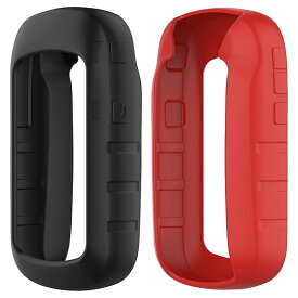ECSEM対応ガーミンeTrex 10/20/20X/22X/30/30X/32X/201X/221X/209X/309Xケース garmin eTrex 22xスマートウォッチ用ソフトシリコーンゴム製のケース（ブラック+レッド）