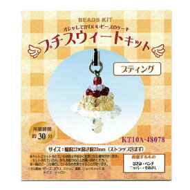 【プチスウィートキット】　プディング　ビーズキット　スウィーツ　ストラップ