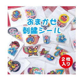 WEB限定100円商品【おまかせ刺繍シール】ワッペン風のシールです何が届くかお楽しみシール