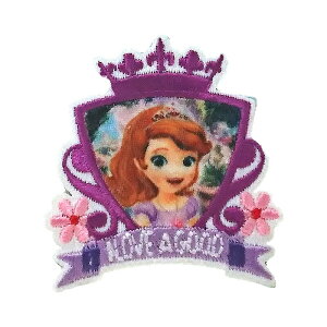 【DISNEY】ディズニーちいさなプリンセスソフィアシール・アイロン両用タイプワッペン