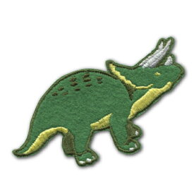 DINOSAURS恐竜（緑）アイロン接着タイプワッペン