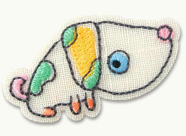 楽天市場 Illustration動物 いぬ犬 アイロン接着ワッペンイラストちっくな動物のかわいいアップリケ ｐ ｓ ｆａｎ R