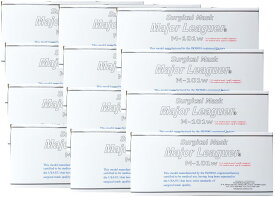 サージカルマスク メジャーリーガー M-101w ホワイト レギュラーサイズ 50枚入箱×12個セット