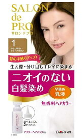 サロンドプロ無香料ヘアカラー早染め乳液(白髪用) 1 かなり明るいライトブラウン