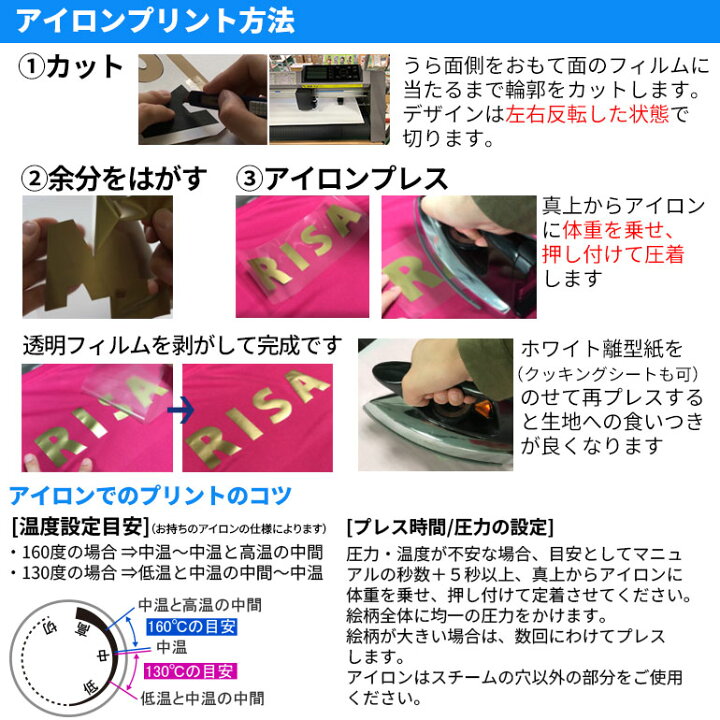 楽天市場】アイロンプリントシート カッティング・ナイロン 50cm×30cm 