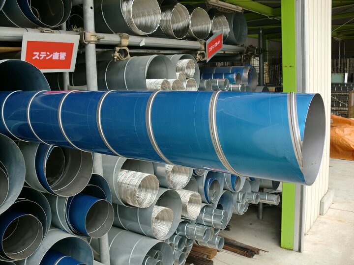 楽天市場】ステンレスダクト 直管φ200 長さ2m 送料無料 【スパイラル型 