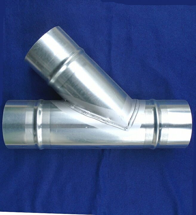 楽天市場】【 スパイラル ダクト 45° Y管 φ125×φ125×φ125(枝管 