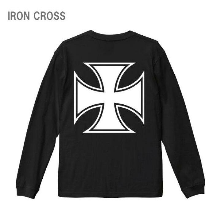 楽天市場】アイアンクロス (バックプリント) ロングスリーブTシャツ 