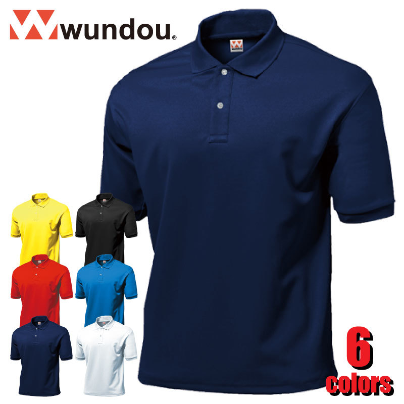 ランキングTOP5 6colors 6Size P115 タフドライポロシャツ メーカー在庫限り品 スポーツ WUNDOU 5.4オンス