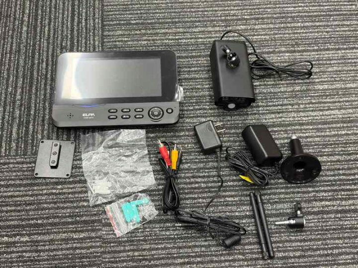 楽天市場】ELPA(エルパ) ワイヤレス防犯カメラ モニターセット 屋外 