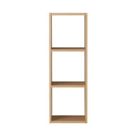 【日時指定不可】無印良品 スタッキングシェルフ・3段・オーク材 幅42×奥行28.5×高さ121cm 37263161