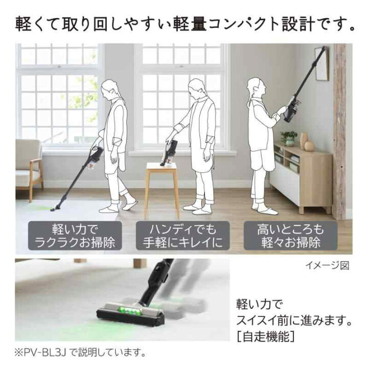 楽天市場】日立 掃除機コードレス スティッククリーナー 軽量 1.1Kg 自 
