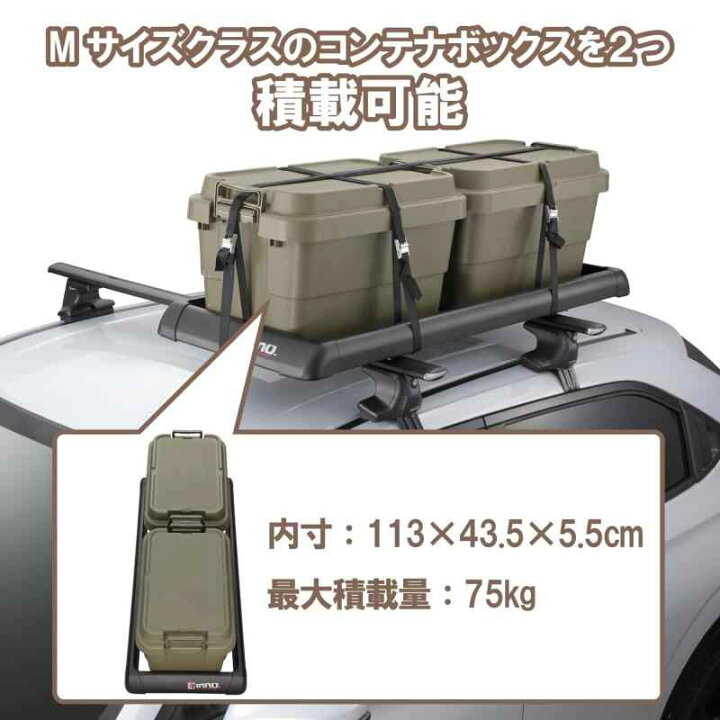 楽天市場】カーメイト(CARMATE) inno ルーフキャリア ルーフラック 