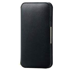 エレコム iPhone SE (第2世代/第3世代) / 8 / 7 用 ケース 手帳型 レザー 耐衝撃 NEUTZ ブラック PM-A22SPLFY2BK