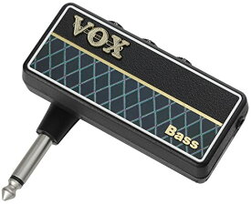 VOX ヘッドホンアンプ ベース amPlug2 Bass 小型 ケーブル不要 ベースに直接プラグ イン 自宅練習に最適 電池駆動 リズムパターン内蔵
