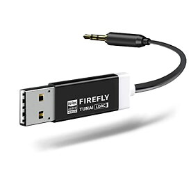 TUNAI Firefly LDAC Bluetoothレシーバー： 超小型 ハイレゾ USB DAC 3.5mmAUX 車 Bluetooth 受信機 5.0アダプター 車載/家庭用 AUX 音楽 USB式 充電不要 カーオーディオ carplay
