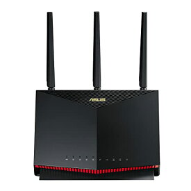 ASUS イーサネット WiFi RT-AX86U Pro 無線 ルーター 最新規格WiFi6 4804+861Mbps v6プラス対応デュアルバンドゲーミング。 2.5G WAN/LANポート 2.0GHzクアッドコアCPU メッシュ機能付 3階建4