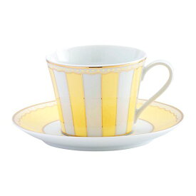 Noritake ノリタケ カップ ソーサー ( コーヒー ティー 兼用) 250cc カーニバル イエロー ファインポーセレン T002B/M-250