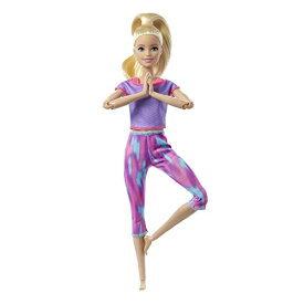 マテル(MATTEL)バービー(Barbie) キュートにポーズ パープルピンク 着せ替え人形 3歳~ 関節が曲がる GXF04