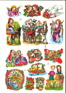 �h�C�c�� �N�����X���A���e�B�[�N�ȃE�F�f�B���O ������ �n�� �q�� �ԕ���(Blumen 50er Jahre)�f�R�p�[�W�� �R���[�W�� �X�N���b�v�s�N�`���[ �_�C�J�b�g �G���{�X �A���e�B�[�N