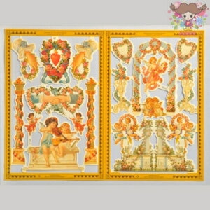 �y20��OFF�z�C�M���X���N�����X Mamelok �}�����b�N���唻 �S�[���f���V���[�Y �A���e�B�[�N���V�g�ƃP���r�� �ԕ� ���y��(Angels and Cherubs Golden Scrap Sheet 2)�f�R�p�[�W�� �R���[�W�� �X�N���b�v�s