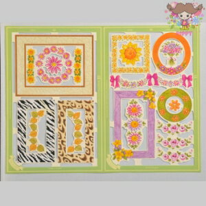 y20OFFzCMXNX Mamelok }bN唻 AeB[Nt[t[ [u qE K[x ԕ(Flower Borders Serendipity Scrap Sheet)fRp[W R[W XNbvs