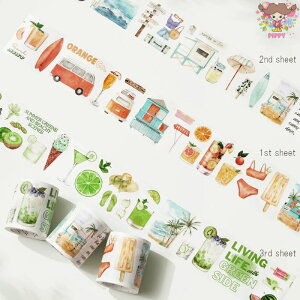 y[v؂蔄zThe Washi Tape Shop }XLOe[vSummer Paradisei^j3[v r[` hN ACX t[c}Xe V[ CO 蒠 R[W fR[V |a^Cv